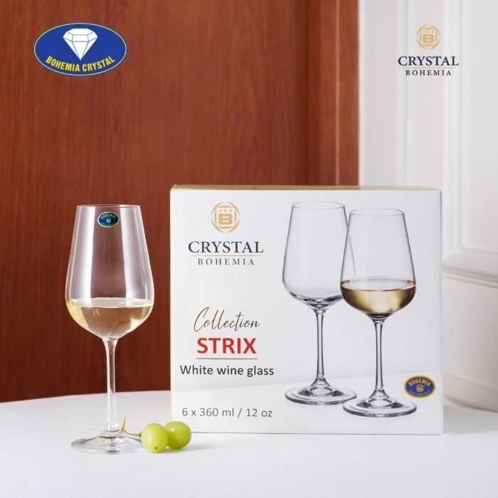 Чаши за червено вино Strix 360мл, Bohemia 5 Чаши за червено вино. Strix 360мл. Чаши на столче. Чаши за алкохол.