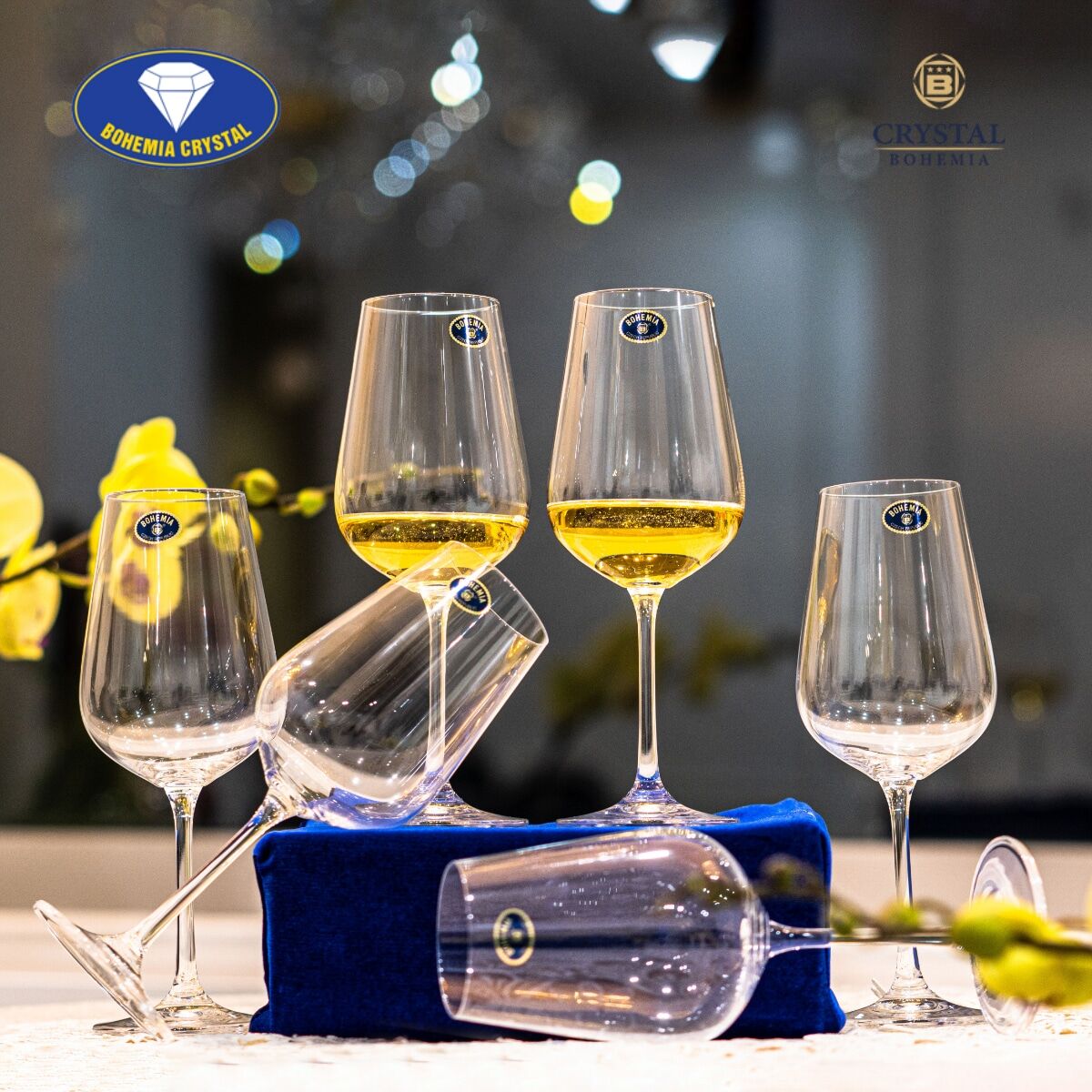 Чаши за червено вино Strix 360мл, Bohemia 4 Чаши за червено вино Strix 360мл, Bohemia