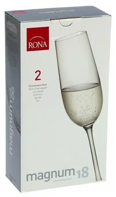 Rona Magnum 7604 чаши за шампанско 180 мл - 2 броя 2 Magnum 180ml