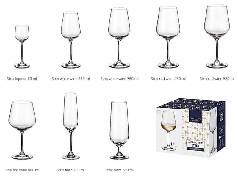 Чаши за червено вино Strix 360мл, Bohemia 3 Чаши за червено вино Strix 450мл, Bohemia