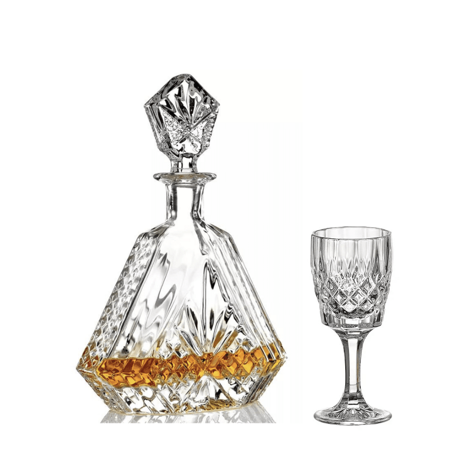 Комплект за Ракия Alexandra - 3 части, Bohemia Crystalite 5 подаръчен комплект за ракия