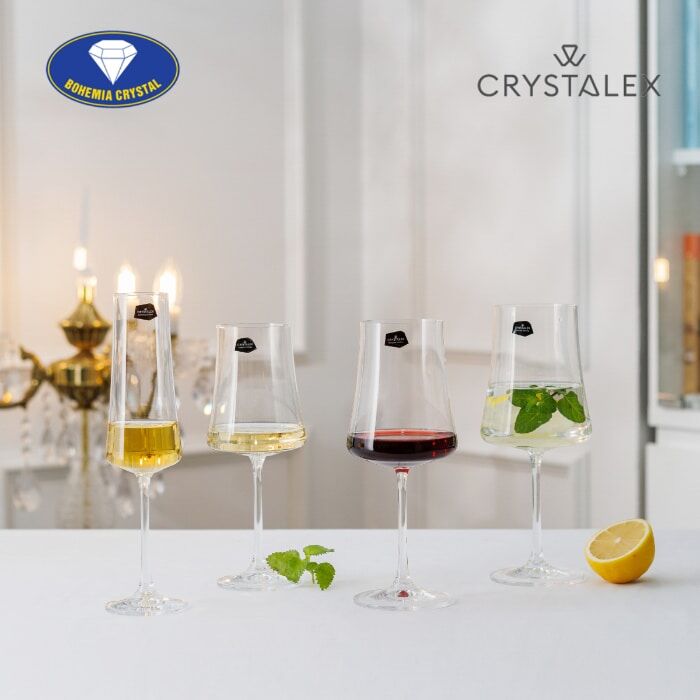 Чаши за Вино Xtra 360 мл Crystalex Bohemia 2 чаши за вино на столче. Чаши от Crystalex Xtra